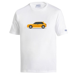 Lancia Delta HF T-Shirt - Bianco / Giallo