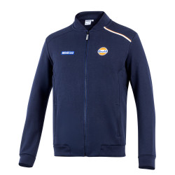 Gulf Felpa con Zip Intera - Blu Navy