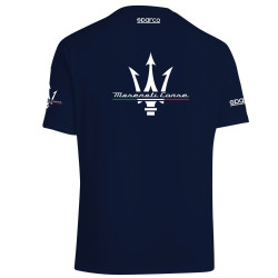 T-shirt Maserati di Sparco - Blu Navy