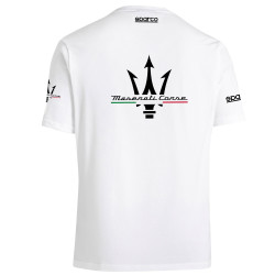 T-Shirt Maserati di Sparco - Bianco