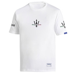 T-Shirt Maserati di Sparco - Bianco