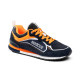 Sparco S-Road Scarpe - Blu Marino / Arancione Fluorescente