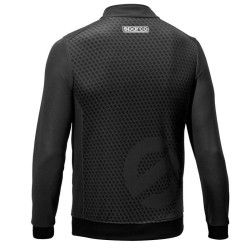 Sparco Felpa con Zip Intera Subly - Nero