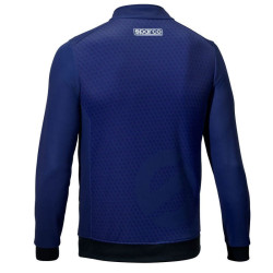 Sparco Felpa con Zip Intera Subly - Blu Navy