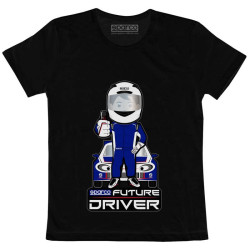 T-Shirt Future Racer di Sparco - Nero
