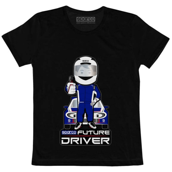 T-Shirt Future Racer di Sparco - Nero