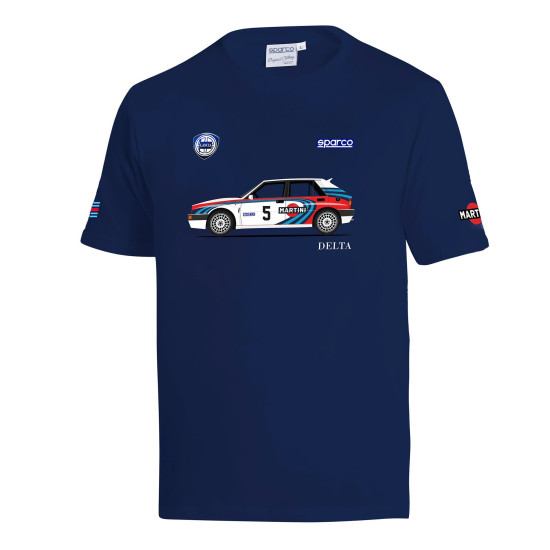 T-Shirt Lancia Delta Martini Racing - Blu Navy