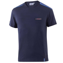 T-Shirt Martini Racing Stripes - Blu Navy